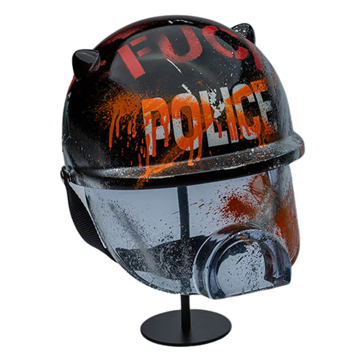 Hand Defaced & Destroyed Edition : Post-Riot Piggy Helmet