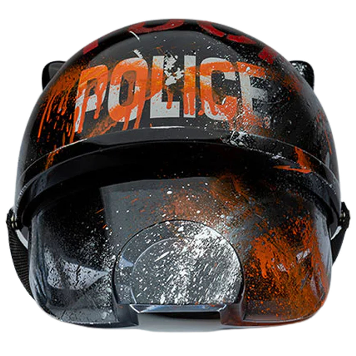 Hand Defaced & Destroyed Edition : Post-Riot Piggy Helmet