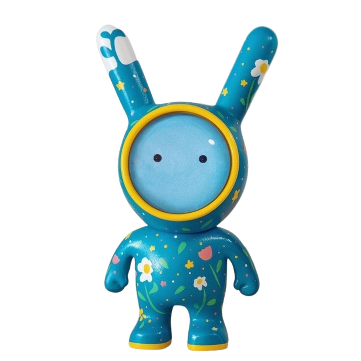 Blue Floral Space Rabbit