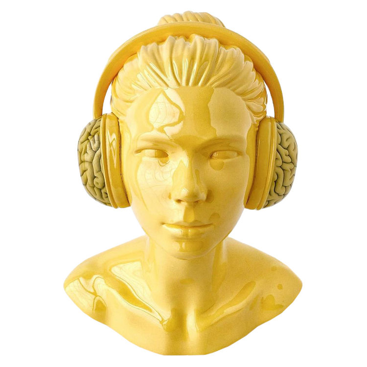 Brain Beats Yellow by Emilio Garcia