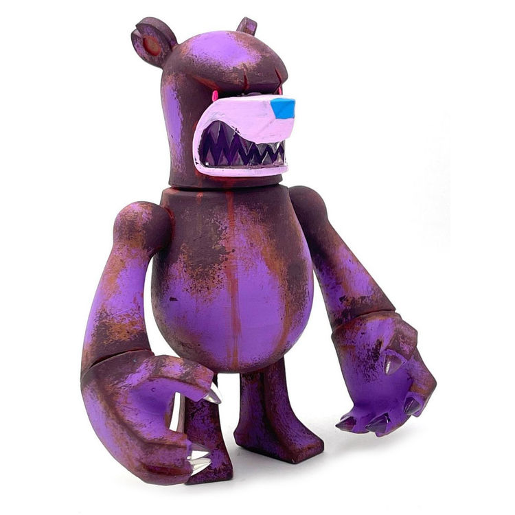 Knuckle Bear (open mouth) Purple Rust by Touma