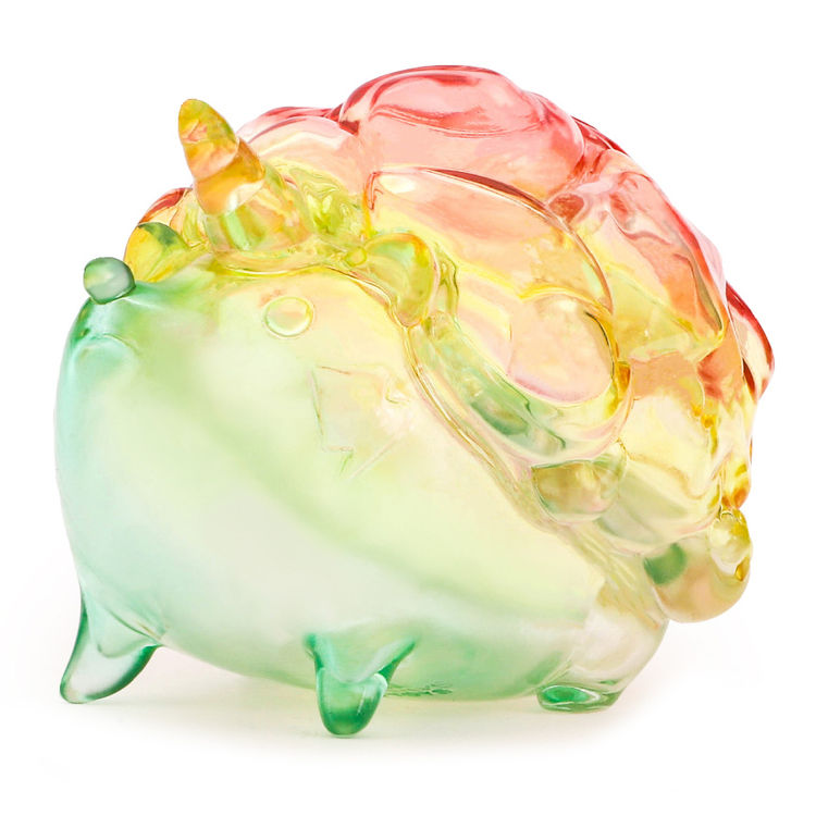 Season Hedgehog Ocean Clear Red Green by Luyao Designs