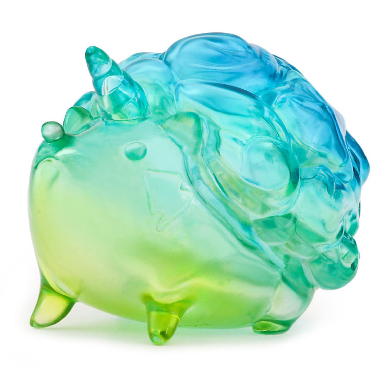 Season Hedgehog Ocean Clear Yellow Blue by Luyao Designs