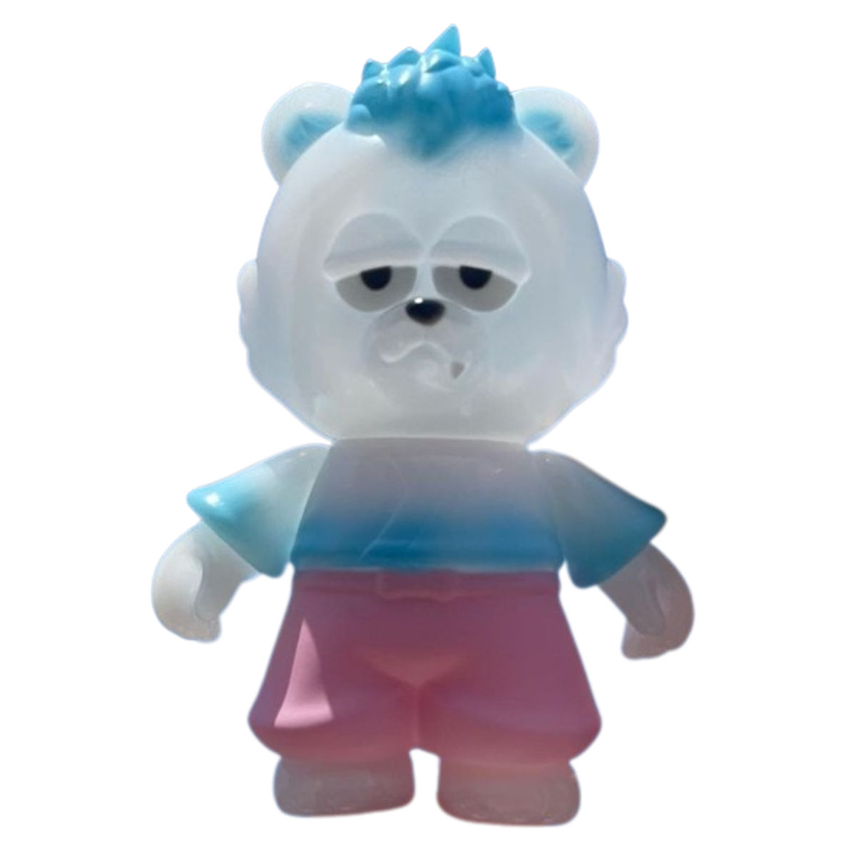 Clear Blue Red Tint Samurai Bear