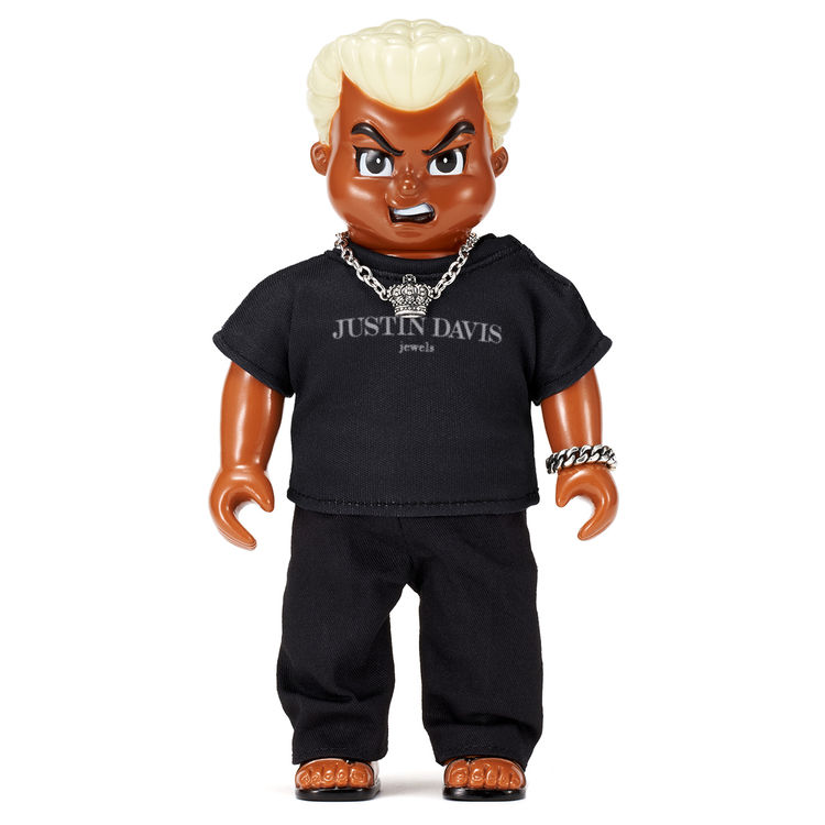 Justin Davis Jewel Kiaida-Kun Black Crown Tee by Goccodo (Shigeta Tanaka)