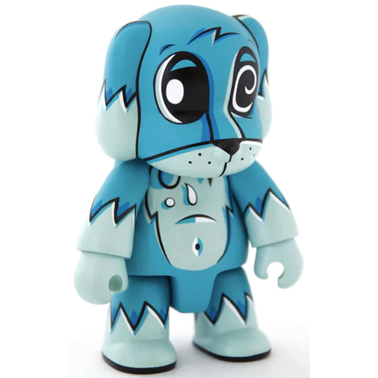 8" Blue Toxic Swamp Dog Qee by Joe Ledbetter