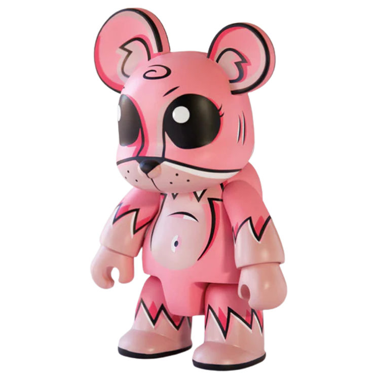 8" Pink Toxic Swamp Bear Qee by Joe Ledbetter
