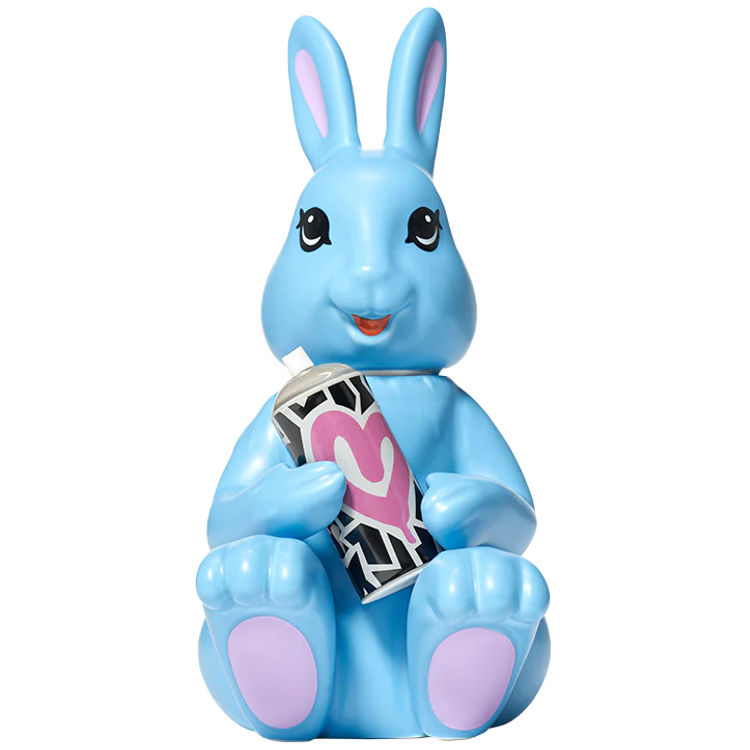 Blue Ceramic Cookie Jar Aiko Bunny by Lady Aiko (Aiko Nakagawa)