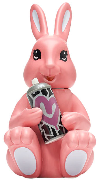 Pink Ceramic Cookie Jar Aiko Bunny created by Lady Aiko (Aiko