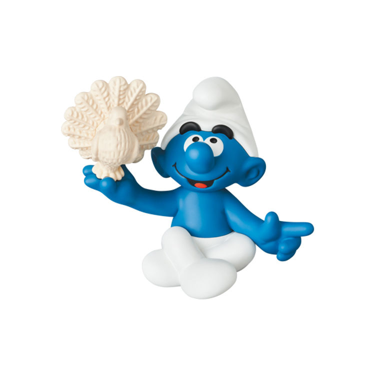 Smurf with Bird : UDF Smurf by Peyo (Pierre Culliford)