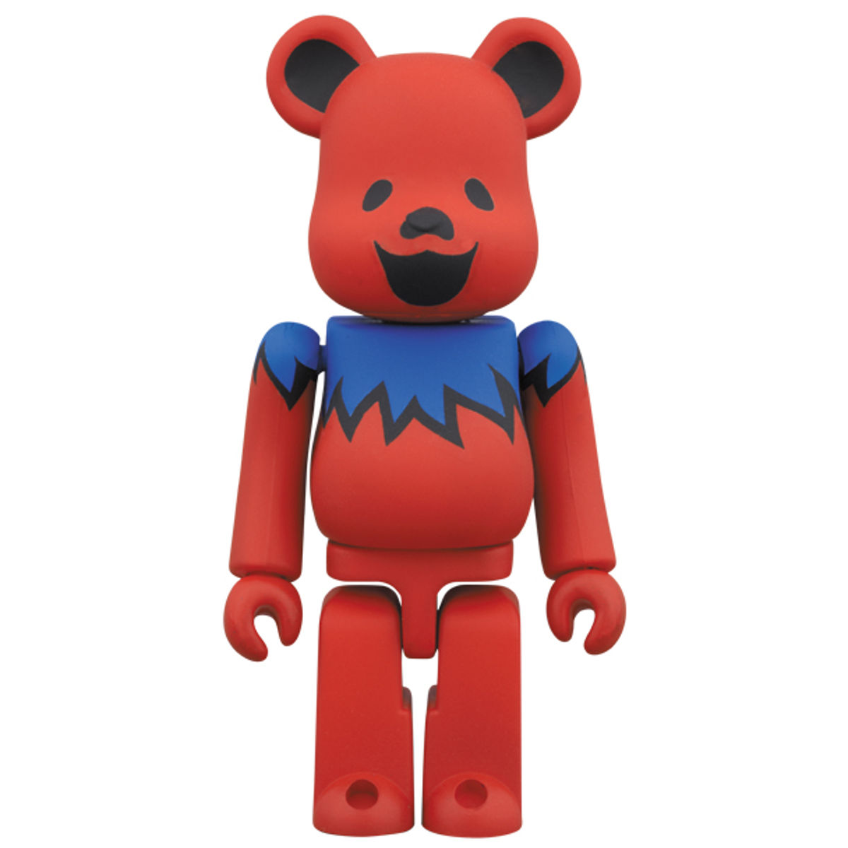 100% Red & Blue Dancing Bear Grateful Dead Bearbrick