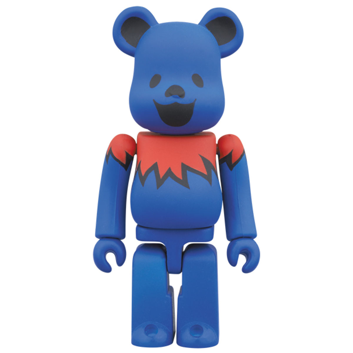 100% Blue & Red Dancing Bear Grateful Dead Bearbrick