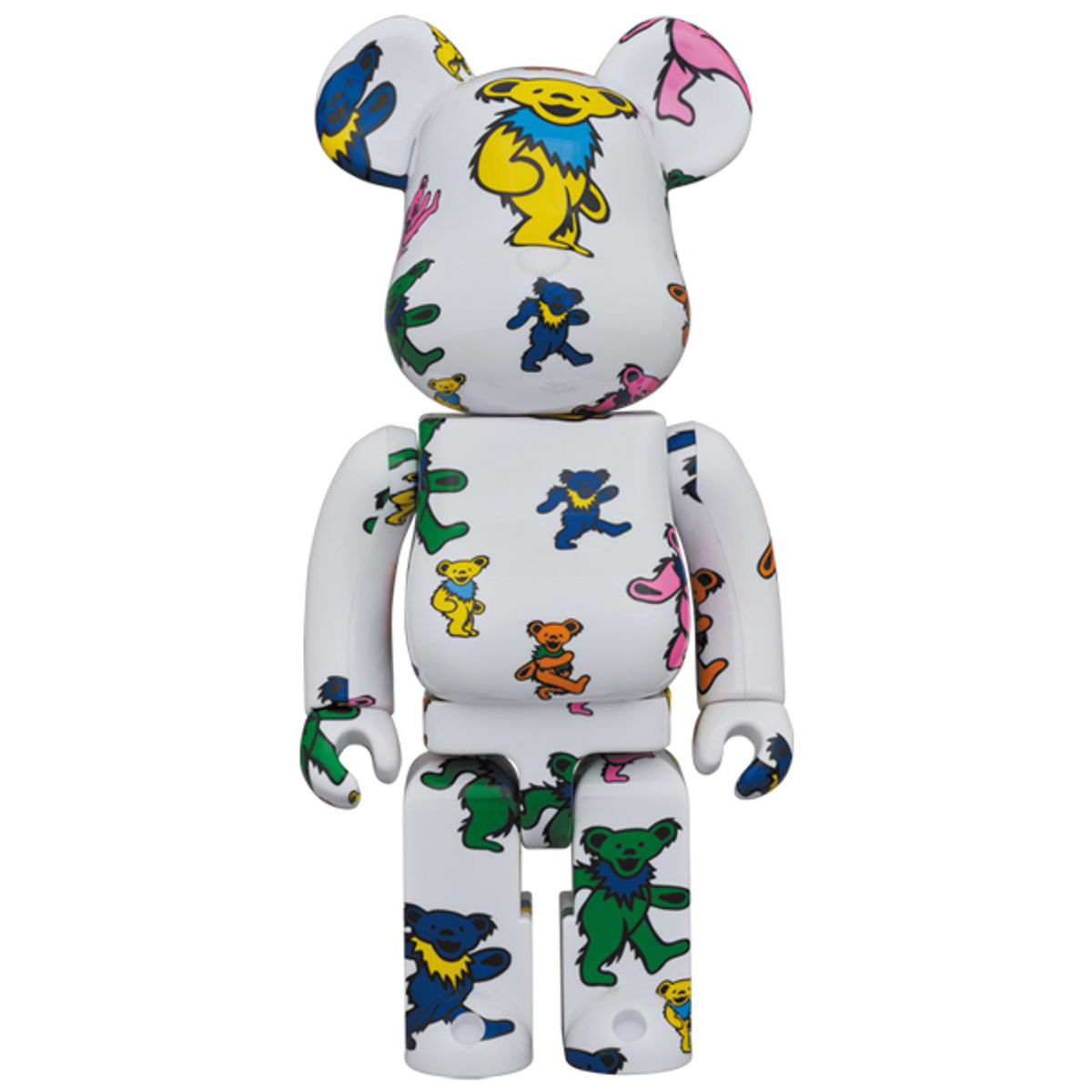 100% + 400% Dancing Bear Pattern Grateful Dead Bearbrick