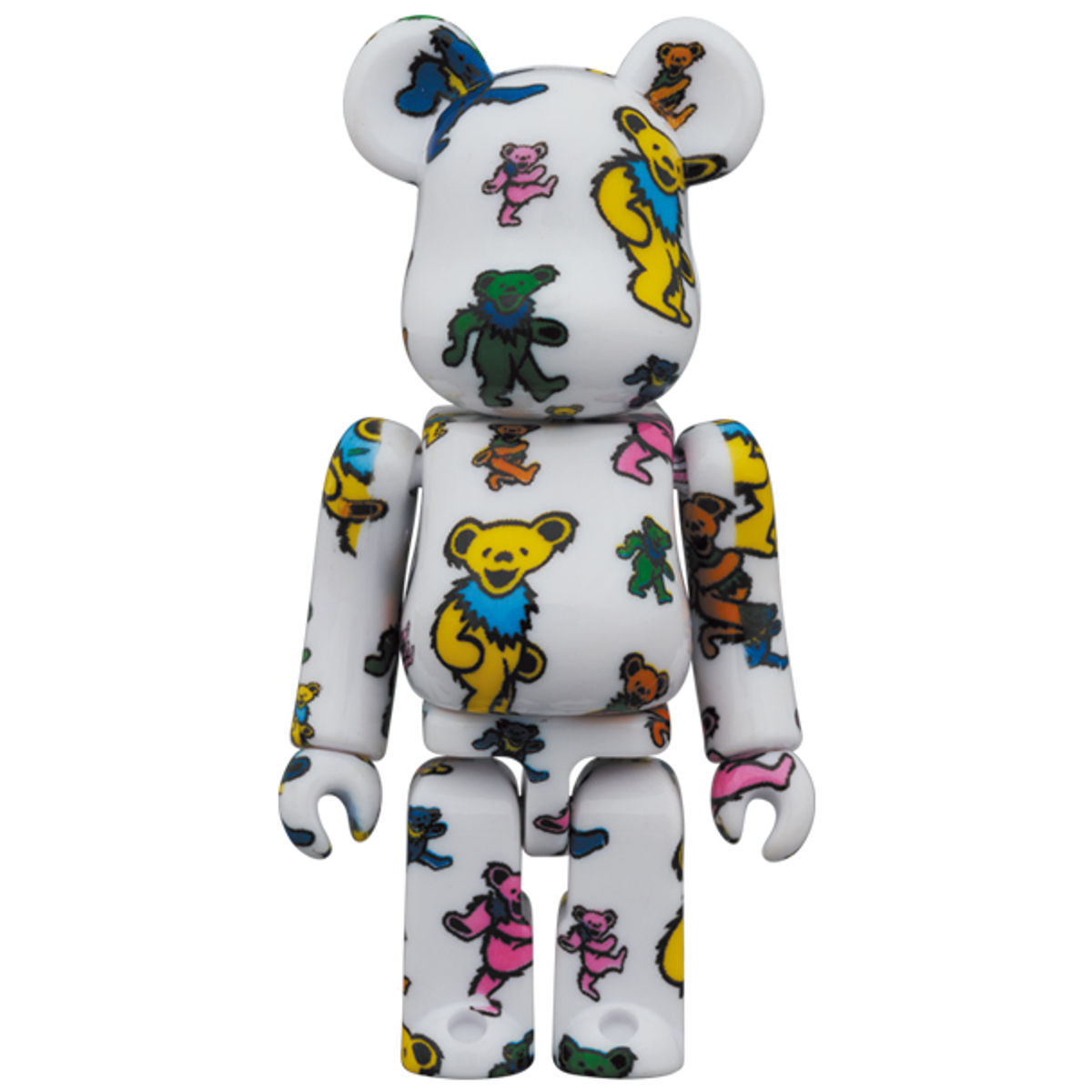 100% + 400% Dancing Bear Pattern Grateful Dead Bearbrick