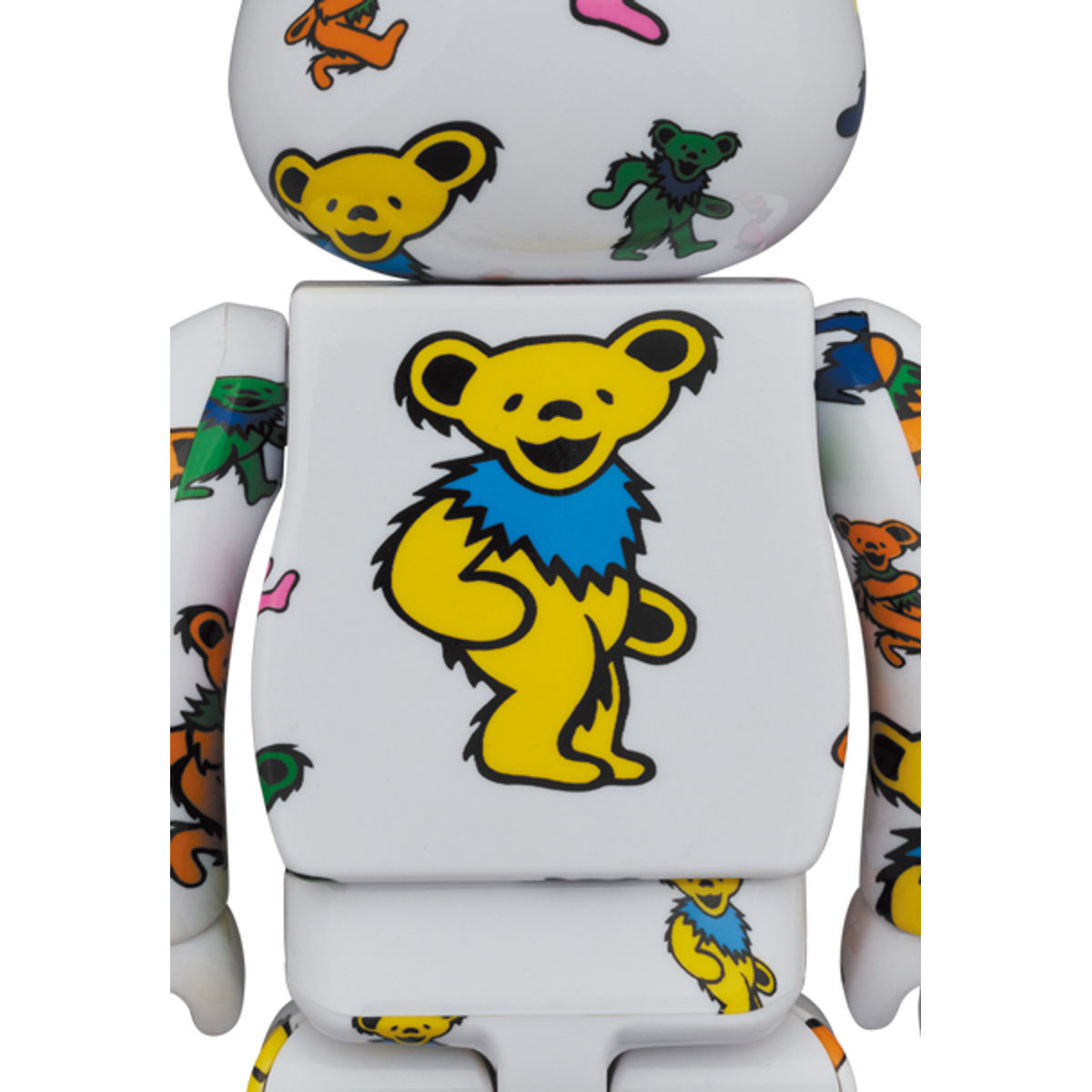 100% + 400% Dancing Bear Pattern Grateful Dead Bearbrick