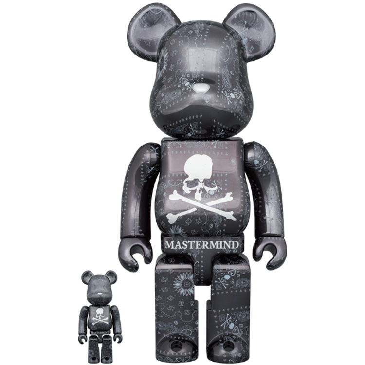 100% + 400% Bandana Mastermind World Bearbrick (Set) by Mastermind Japan