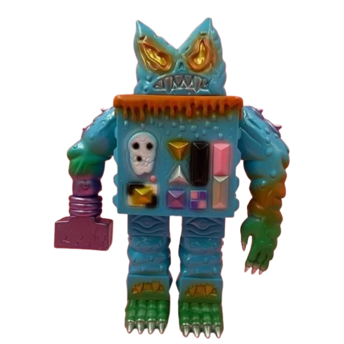 Blue Mixed Color Demon Robot