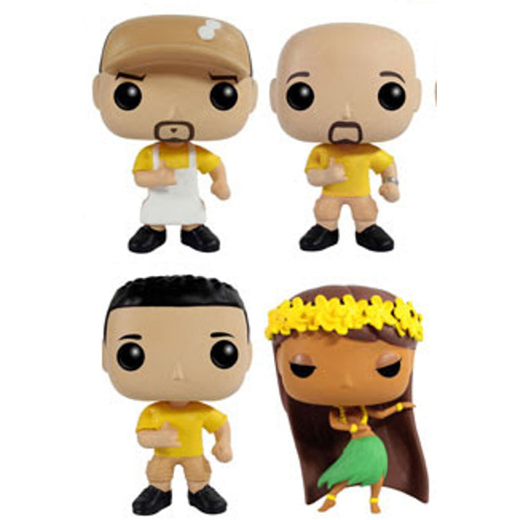Yellow Adam, Lanai, Shawn & Hula Girl : Aloha Plate (4 Pack) by Funko