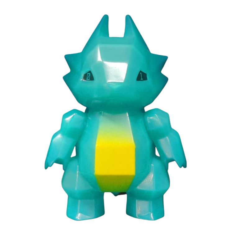 Teal Yellow Dora Polygon by nekorat