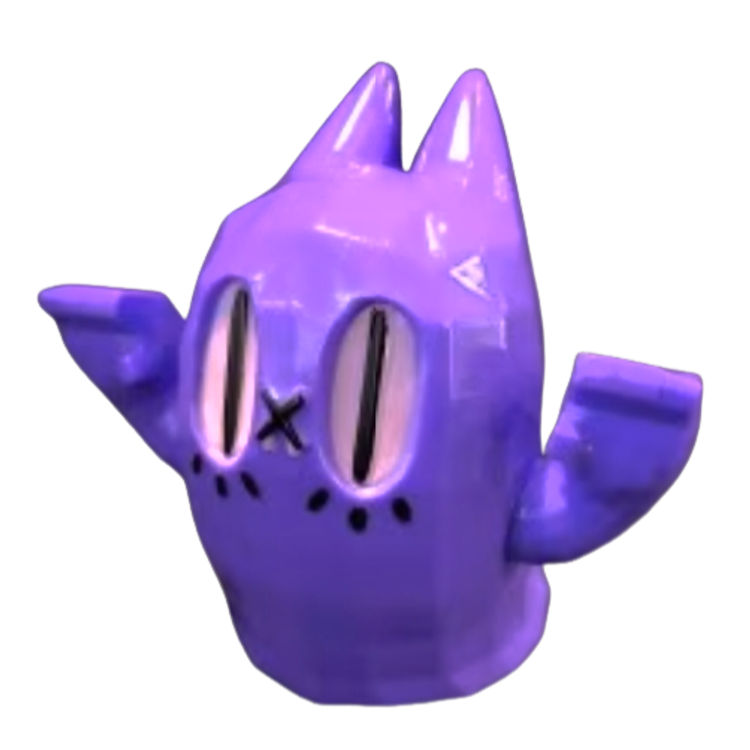 Purple Ben the Ghost Cat by Mao