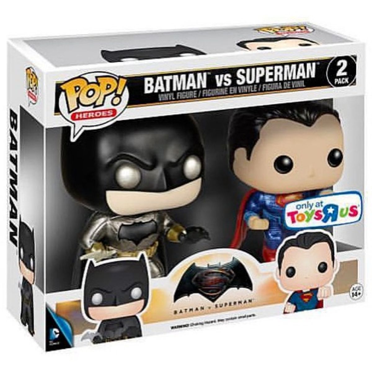 Metallic Batman & Superman : Batman v Superman (2 Pack)