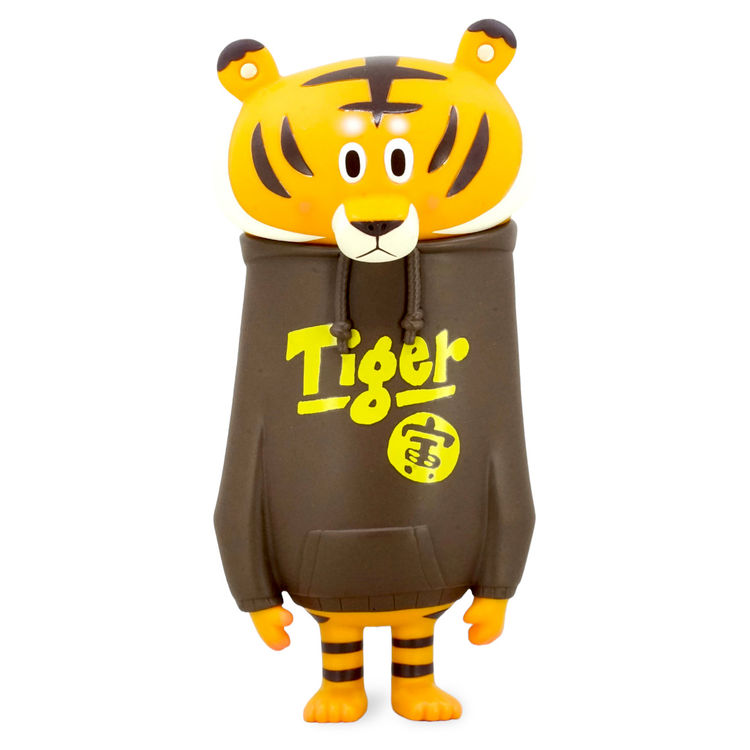 Lee Hu Tiger Brown Hoodie by Kohei Ogawa