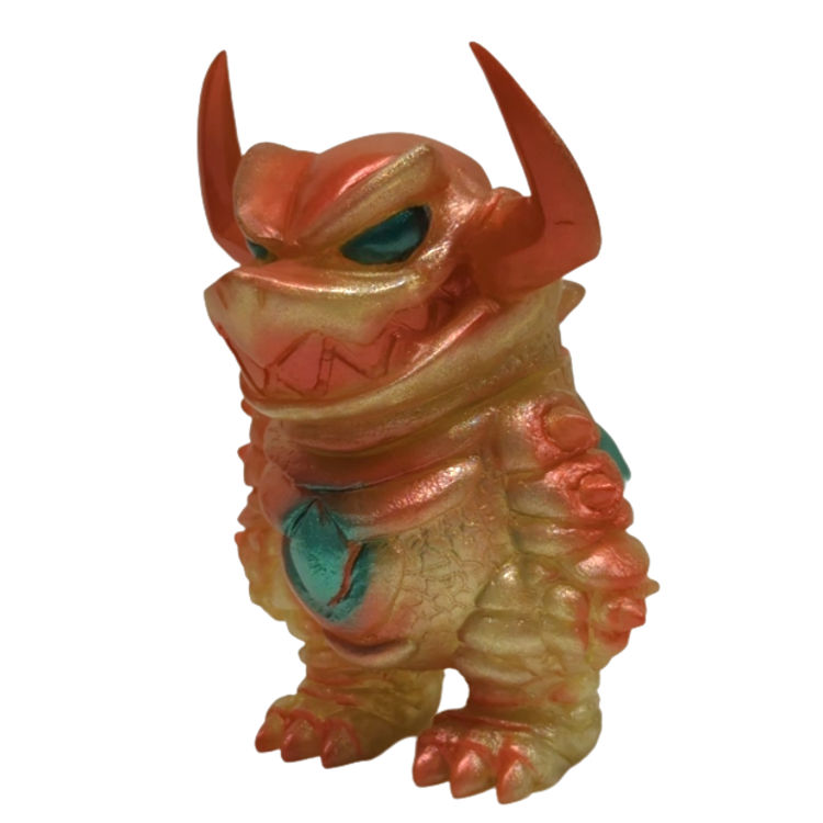 Clear Yellow Glitter Mini Desutodon by Touma