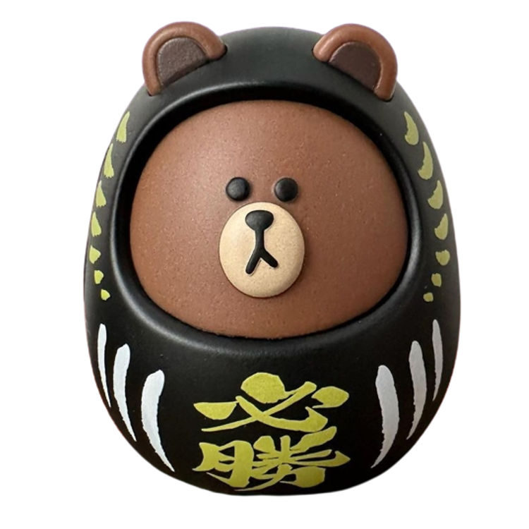Black Daruma Brown by Line Friends (Kang Byeong Mok)