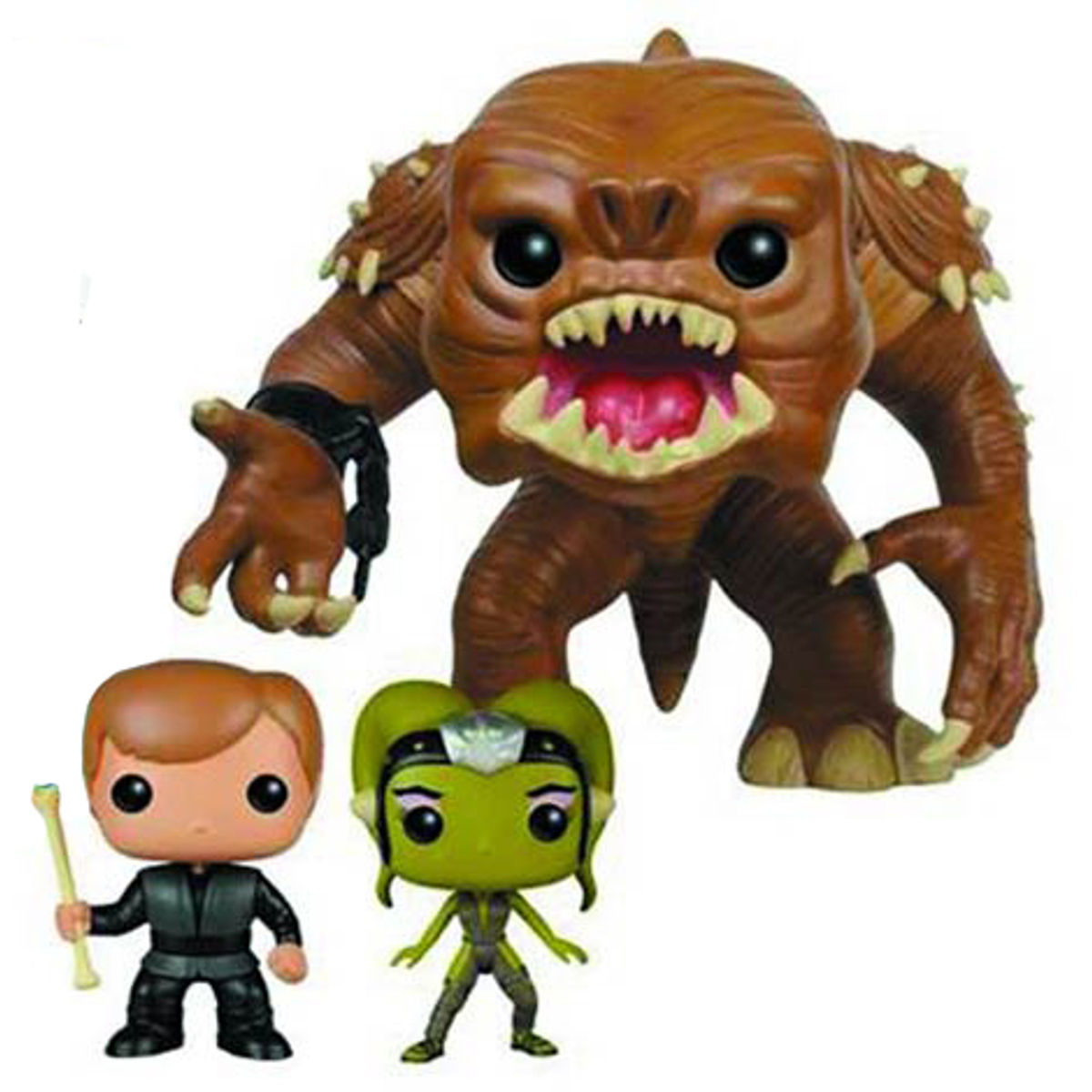 Rancor, Luke Skywalker & Slave Oola : Star Wars (3 Pack)