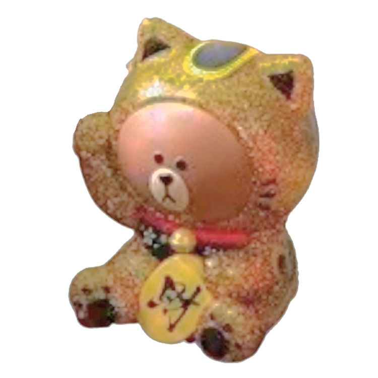 Gold Lucky Cat Daruma  (Secret Figure) by Line Friends (Kang Byeong Mok)