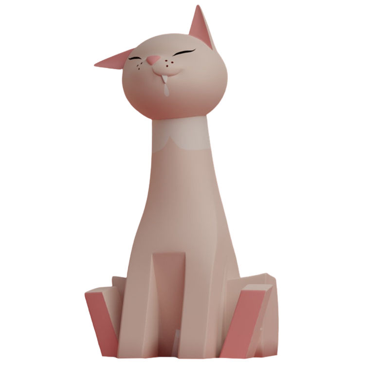 16" Pink Pink Kitty by Ashley Wood