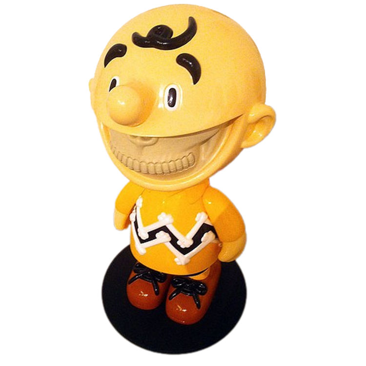 48" Yellow Charlie Grin by Ron English