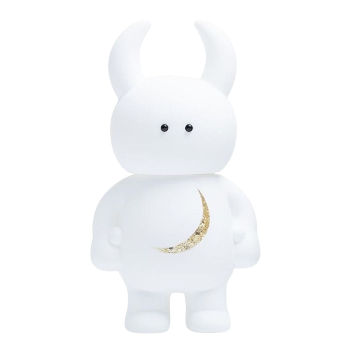 White Gold Crescent Moon Uamou