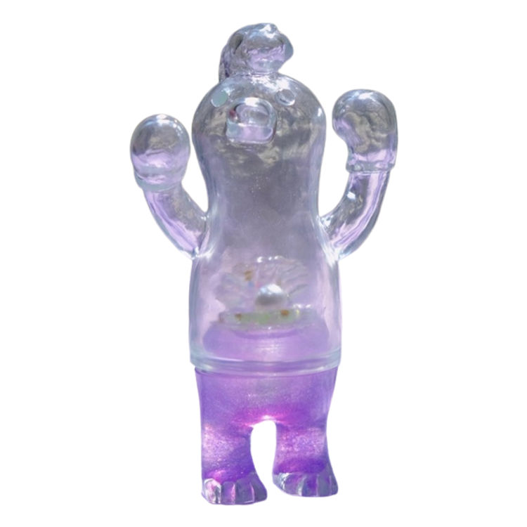 Clear Purple Glitter Fart Mao by Zhang Yun Mao