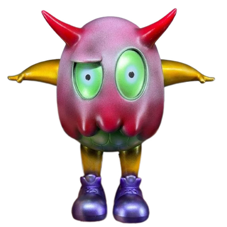 Metallic Pink Red Eggie by Art Fabula