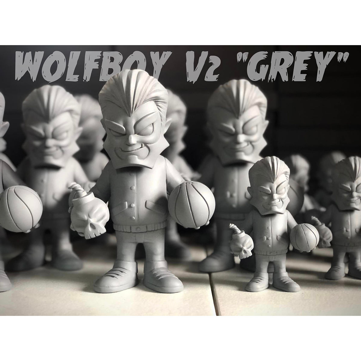 Mini Wolf Boy Grey
