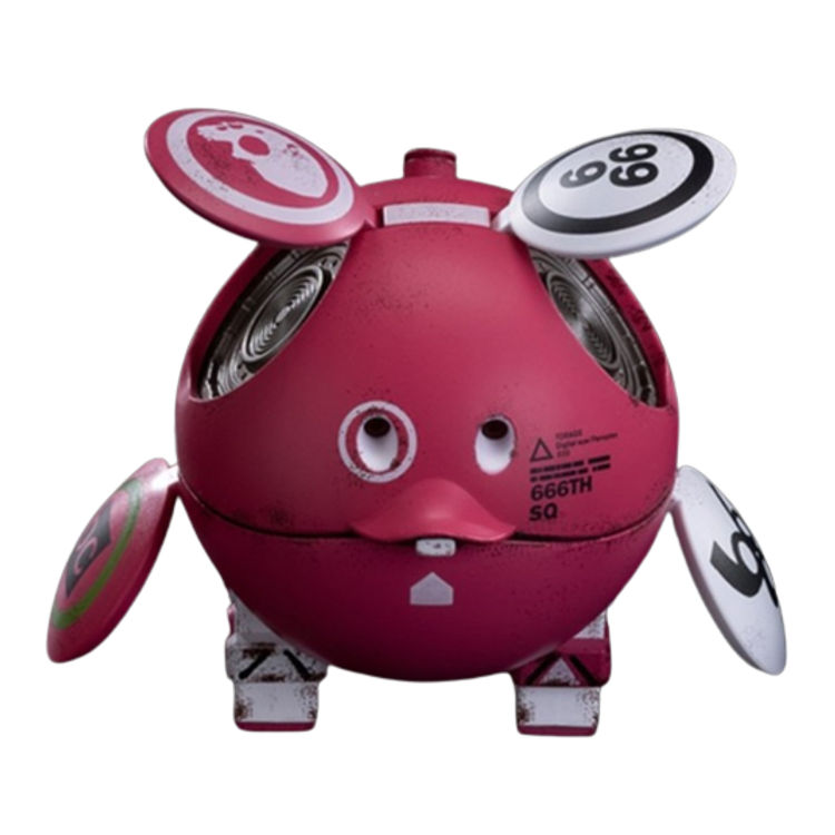 Pink Mobile Suit Gundam Haro Squaro by Ashley Wood
