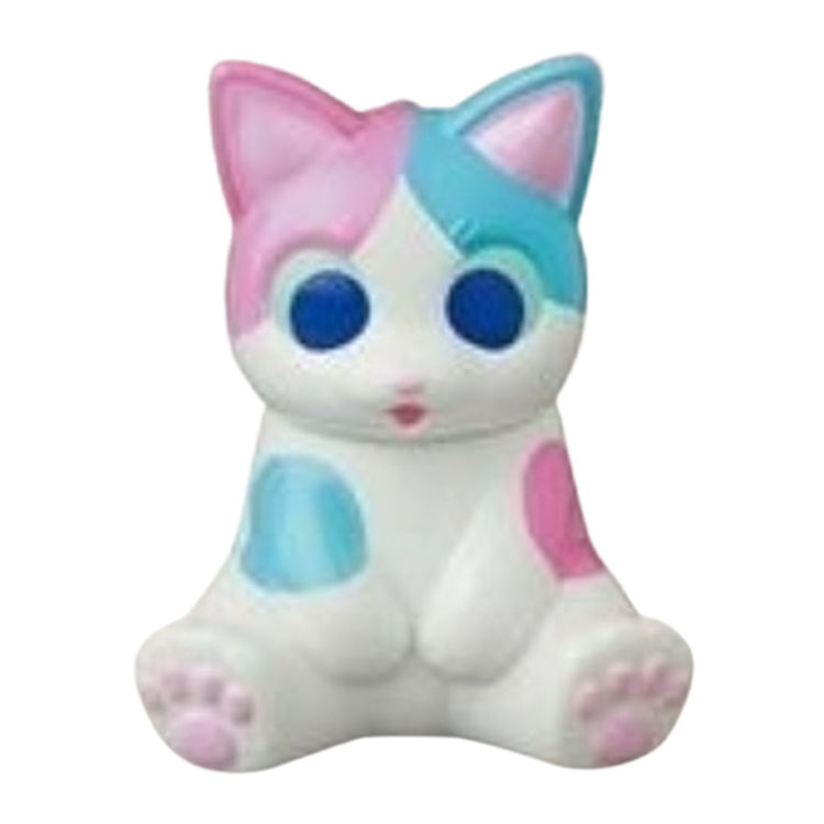 Pink Blue Calico Quietly Sitting Negora VAG by Konatsu Koizumi