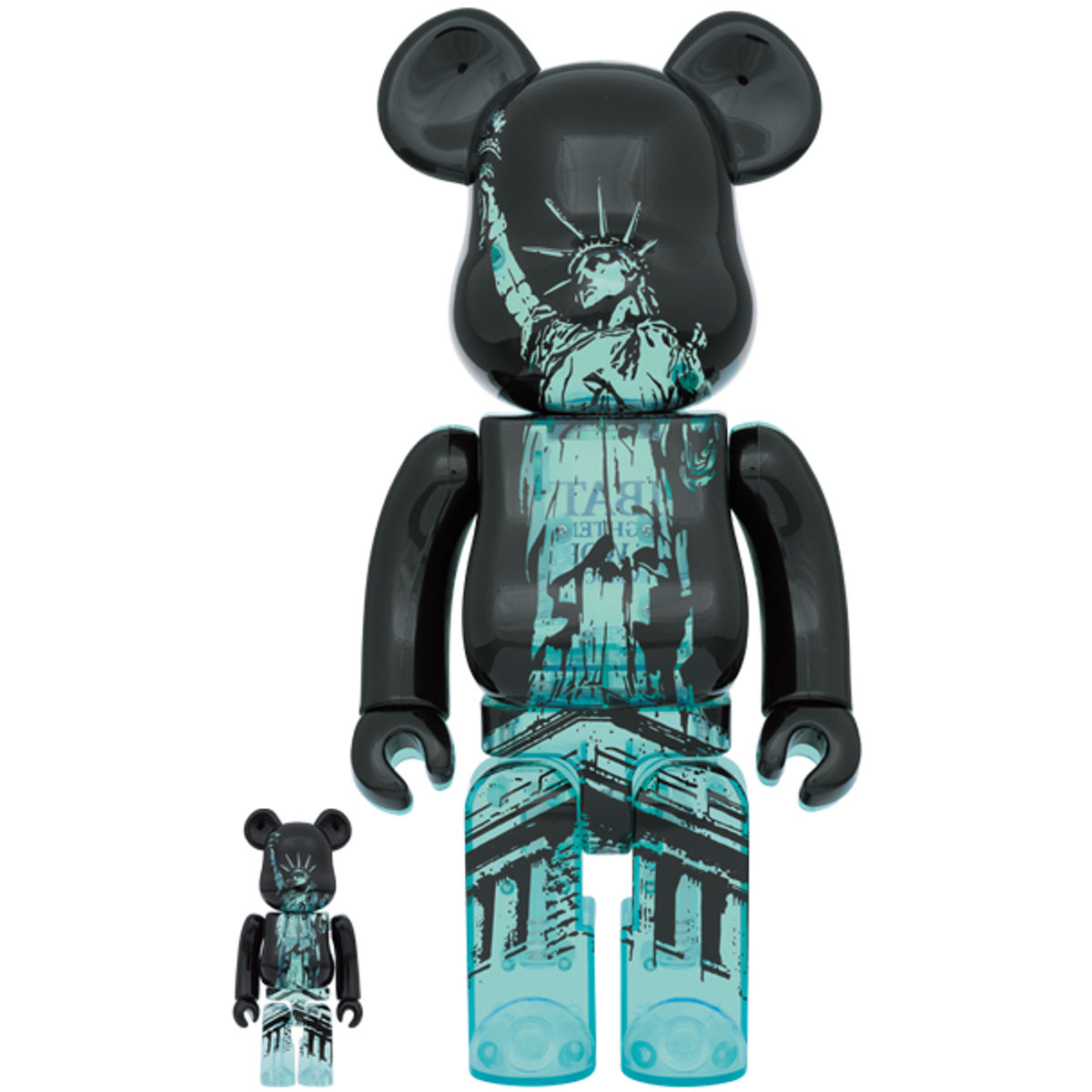 100% + 400% Statue of Liberty Bearbrick (Set)