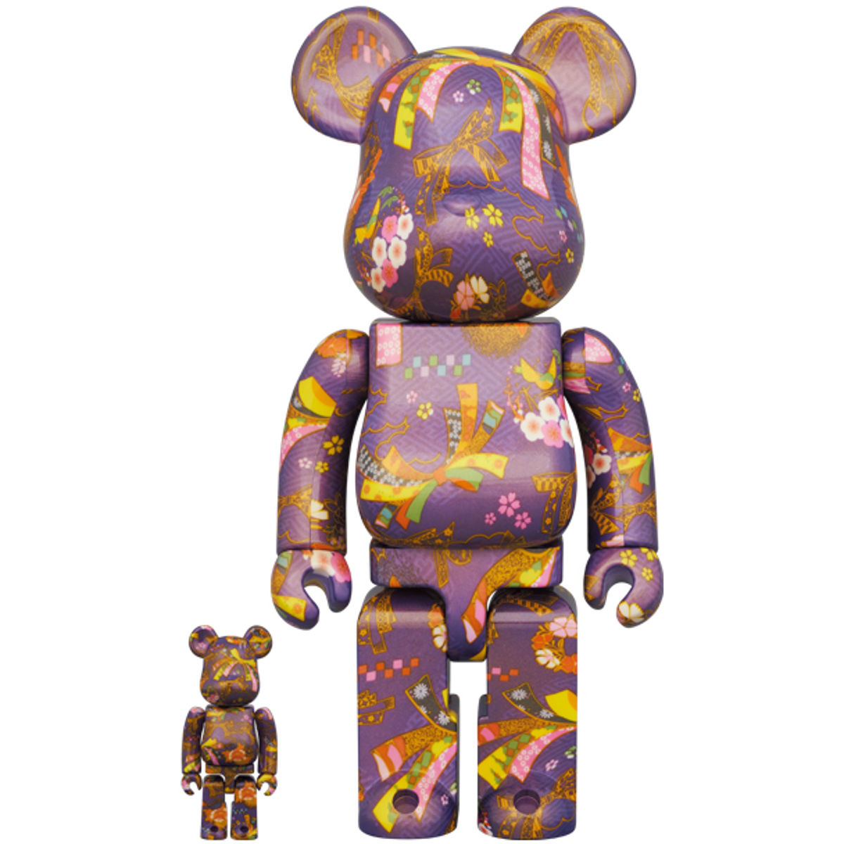 100% + 400% Chiyogami 2 Bearbrick