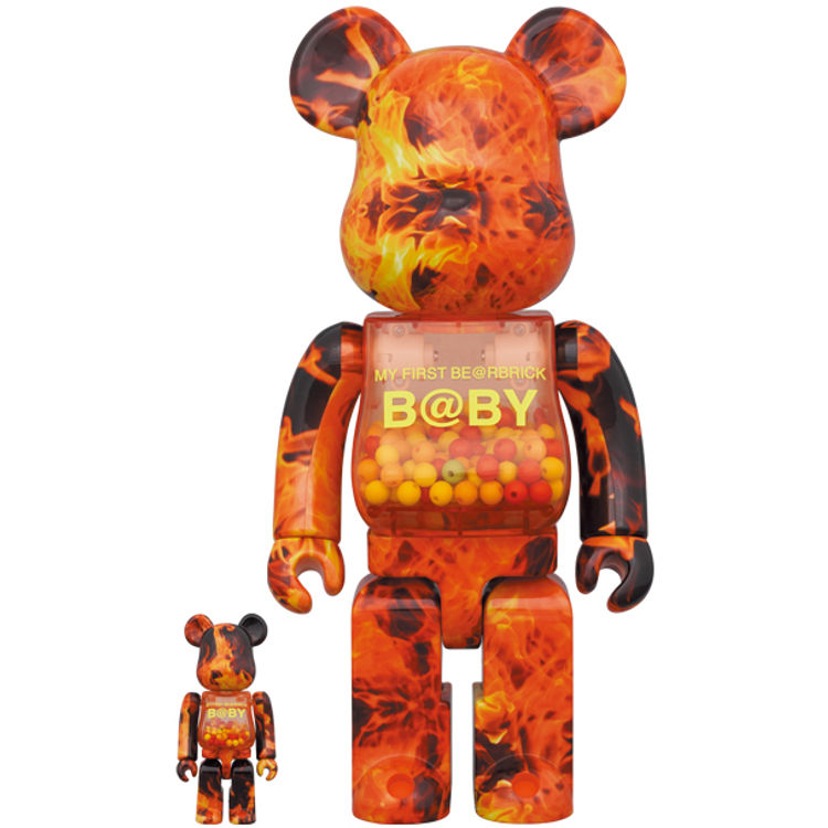100% + 400% Flame My First Bearbrick Baby (Set) by Chiaki Kuriyama