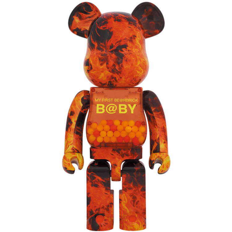 1000% Flame My First Bearbrick Baby by Chiaki Kuriyama