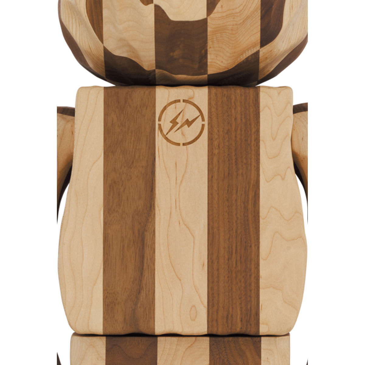 1000% Carved Wood Longitudinal Chess Bearbrick