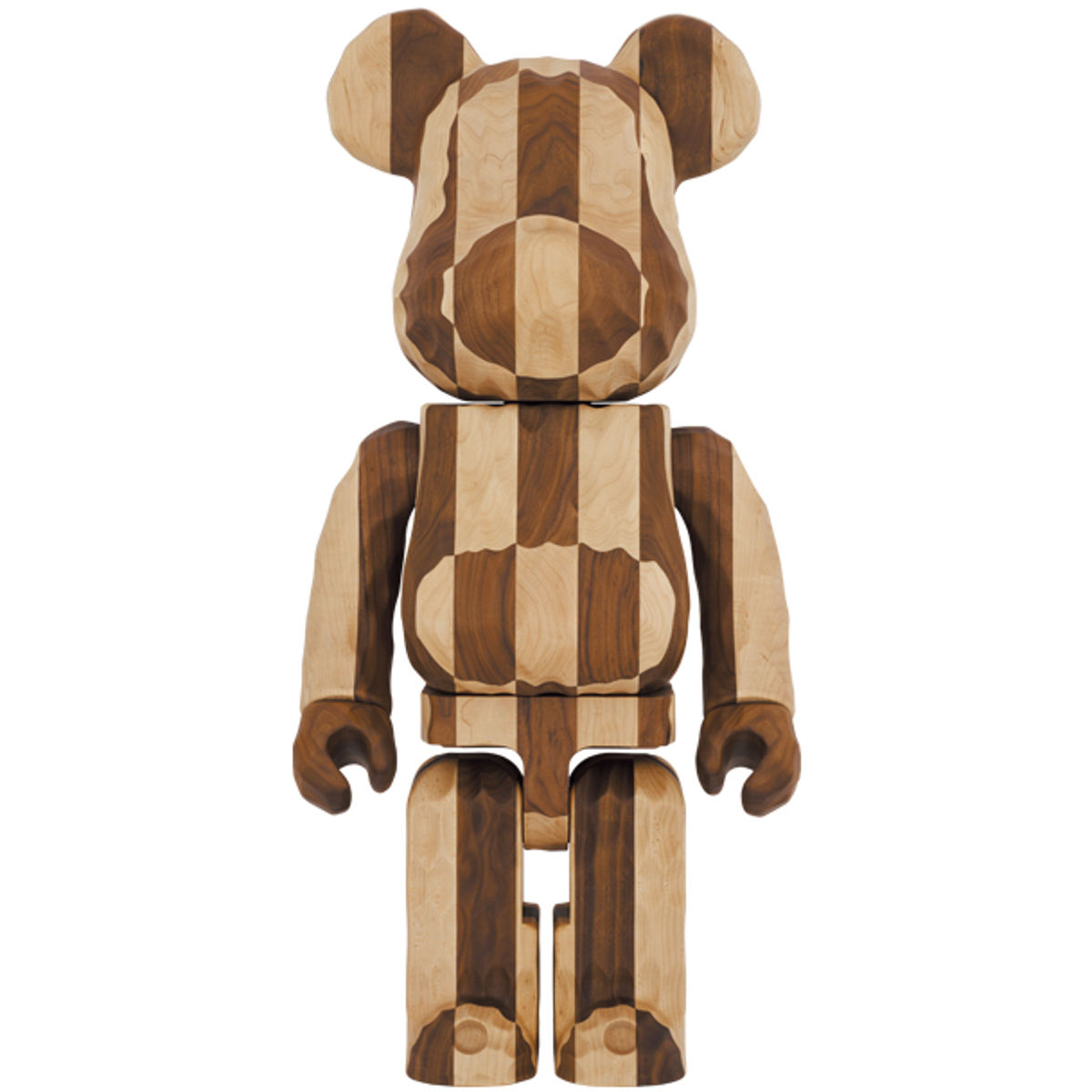 1000% Carved Wood Longitudinal Chess Bearbrick