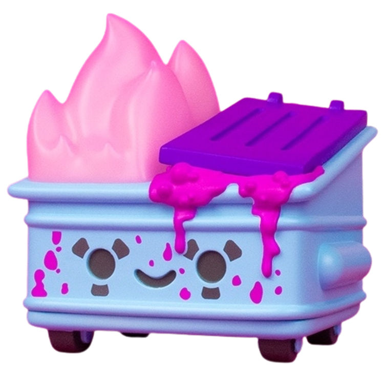 Toxic Waste Dumpster Fire Nuclear Blue Edition by 100% Soft