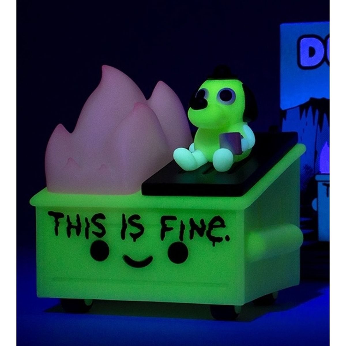 SDCC Glow This is Fine Dumpster Fire