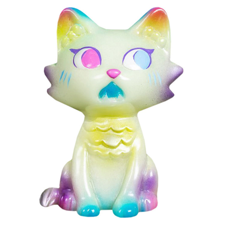 Multicolor Tinted GID Baby Wananeko by Stickup Monsters (Javier Jiménez)