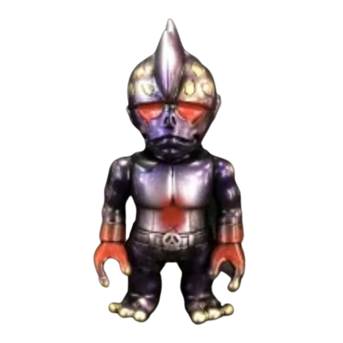 Black Purple Silver Mutant Head