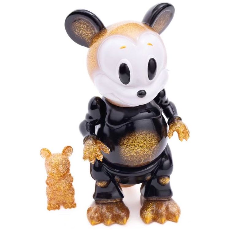 Black & Gold Mousezilla by Ron English