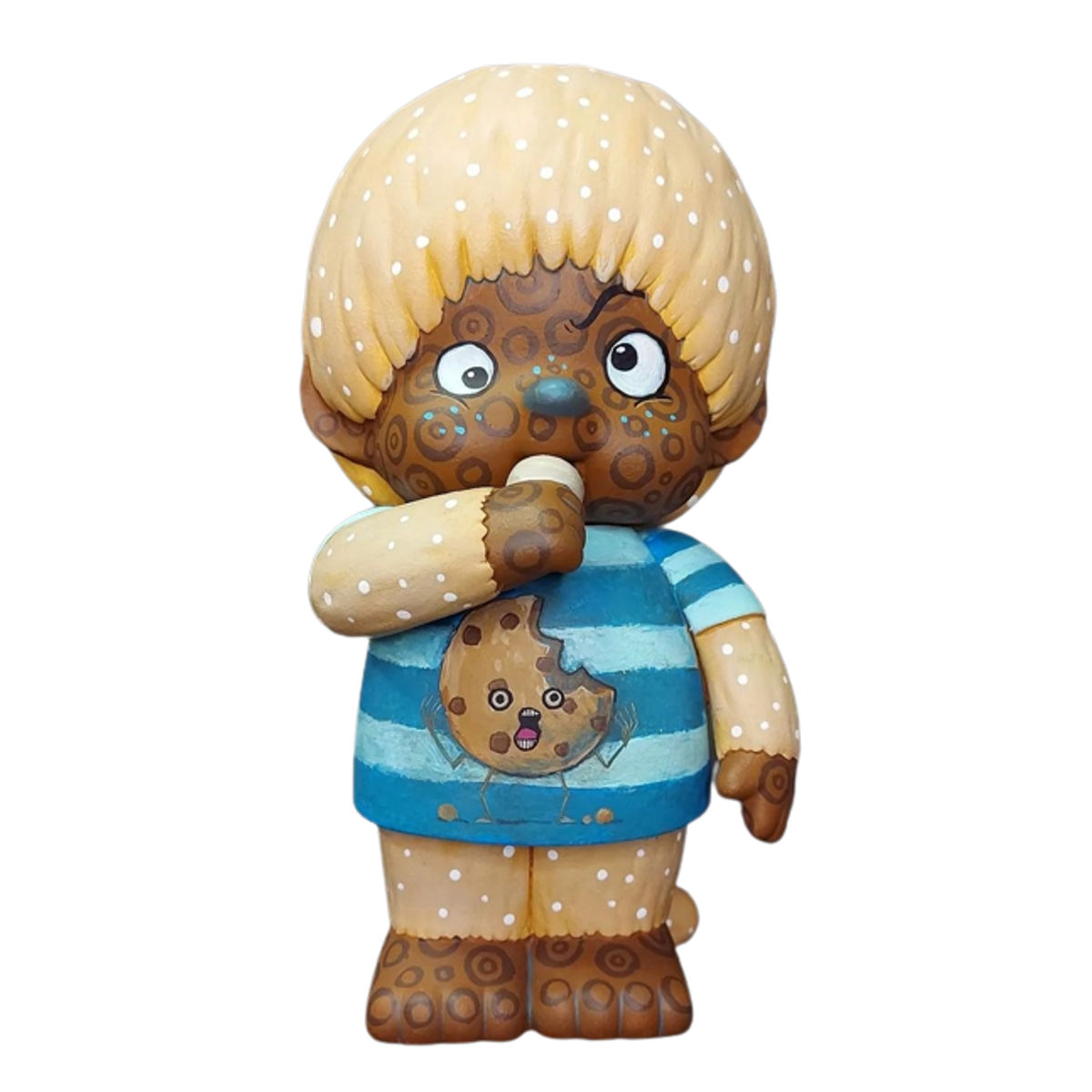 Food Poisoning Stripe Shirt Monchhichi